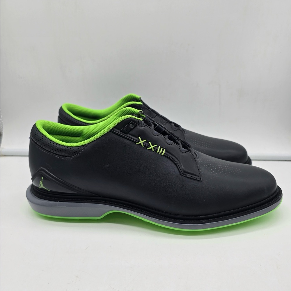 NEW Jordan ADG 5 Men’s Size  Nike Golf Shoes Leather Black Green FQ7874-002
